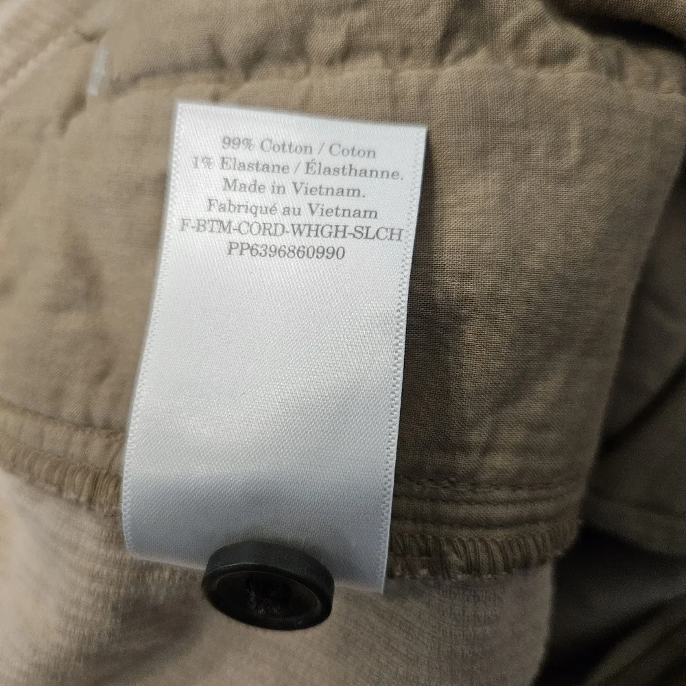 Women's Tan Corduroy Pants - Picture 7 of 7